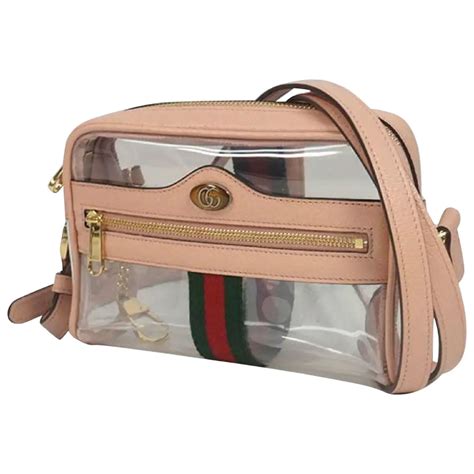 red gucci makeup bag|Gucci ophidia clear bag.